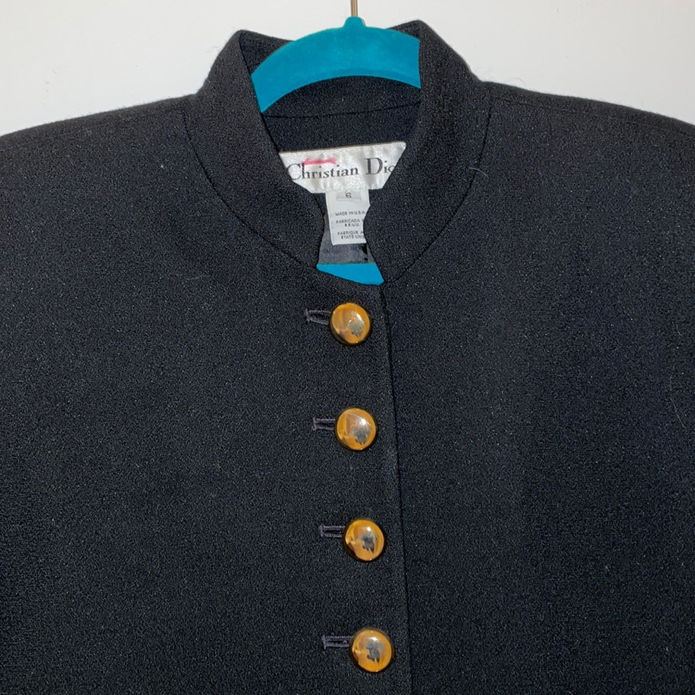 Vintage black blazer christian dior
